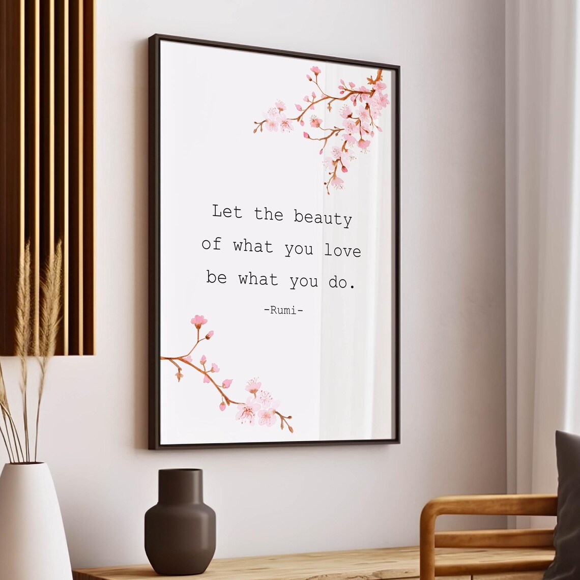 Rumi Quote Wall Art, Motivational Poster