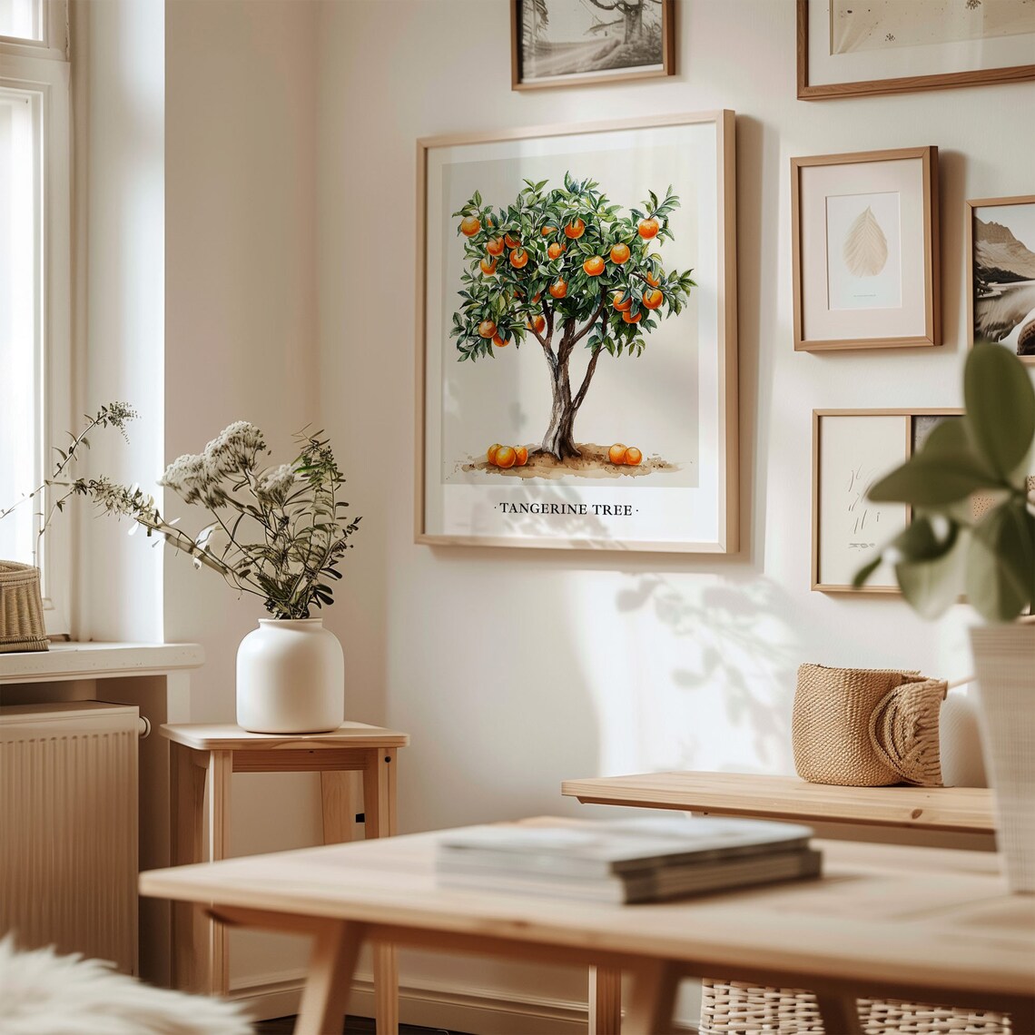Tangerine Tree Botanical Nursery Decor Art Print - Image 2