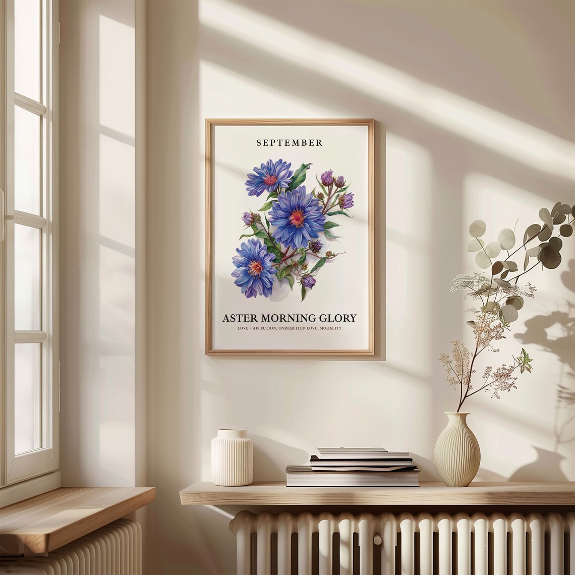 September Flower Market, 1960s Botanical Art Print - Image 3