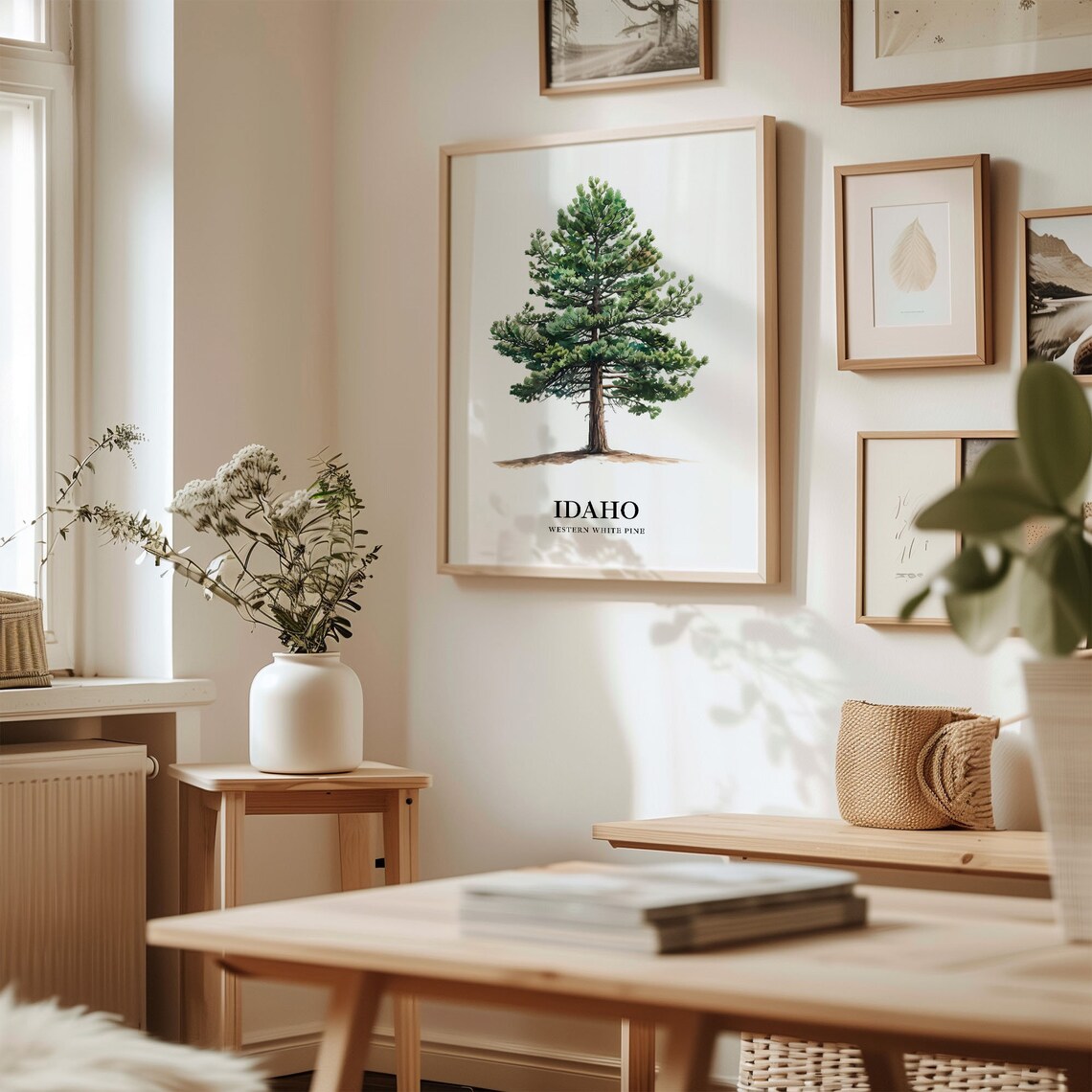 Idaho State Tree Botanical Illustration Wall Art Print - Image 2