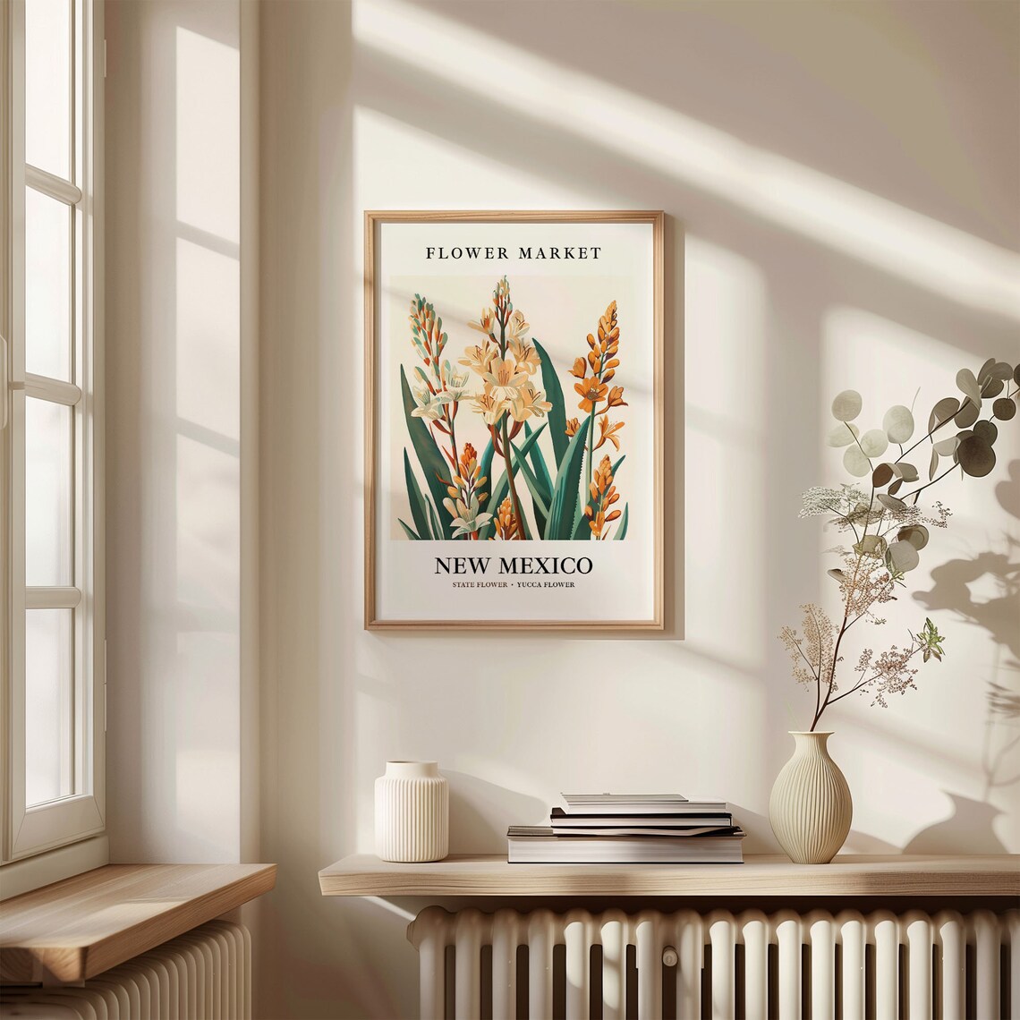 New Mexico State Flower Yucca Vintage Botanical Art Print - Image 3