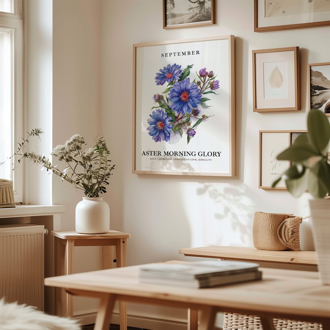September Flower Market, 1960s Botanical Art Print - Image 2