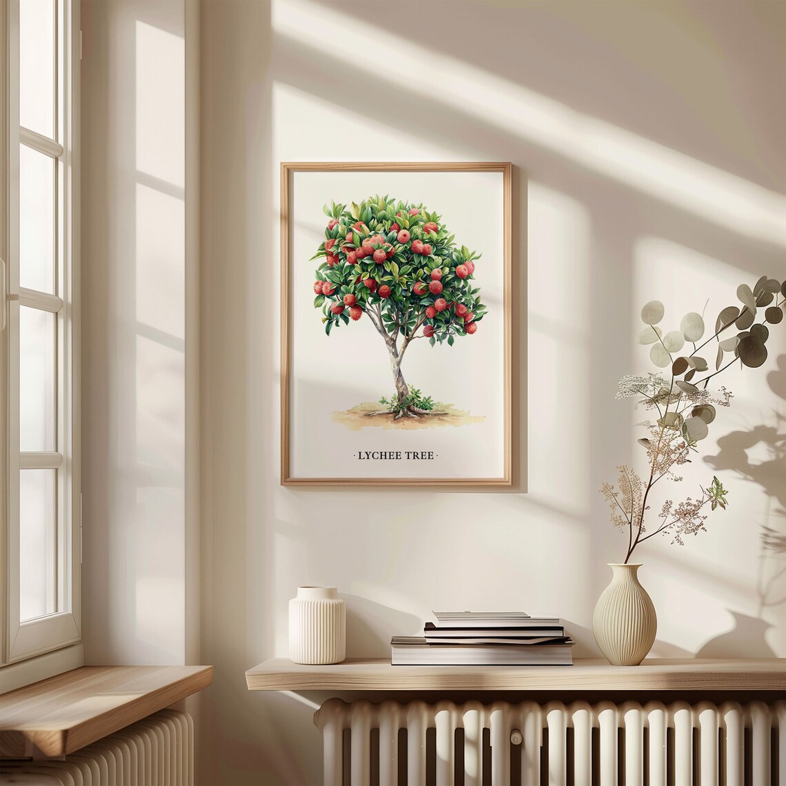 Lychee Tree Art Print Lychee Tree Wall Art Poster Botanical Fruit Decor Tropical Home Decor Kitchen Wall Art C31 492 - Image 3