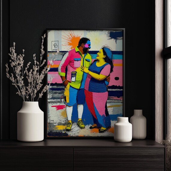 Painting From Photo Wedding Illustration Custom Portrait Couple Watercolor Gift For Her Art