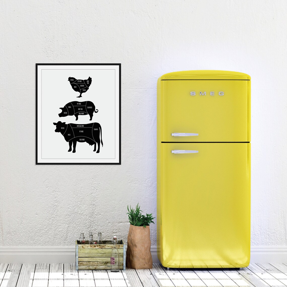 Vegan Art Vegan Butcher Poster Vegan Print Vegan Wall Art Vegan Wall Decor Vegan Butcher Print Vegan Poster Vegan Home Decor - Image 6