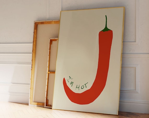 Soy Art De Pared, Hot Chili Kitchen Poster