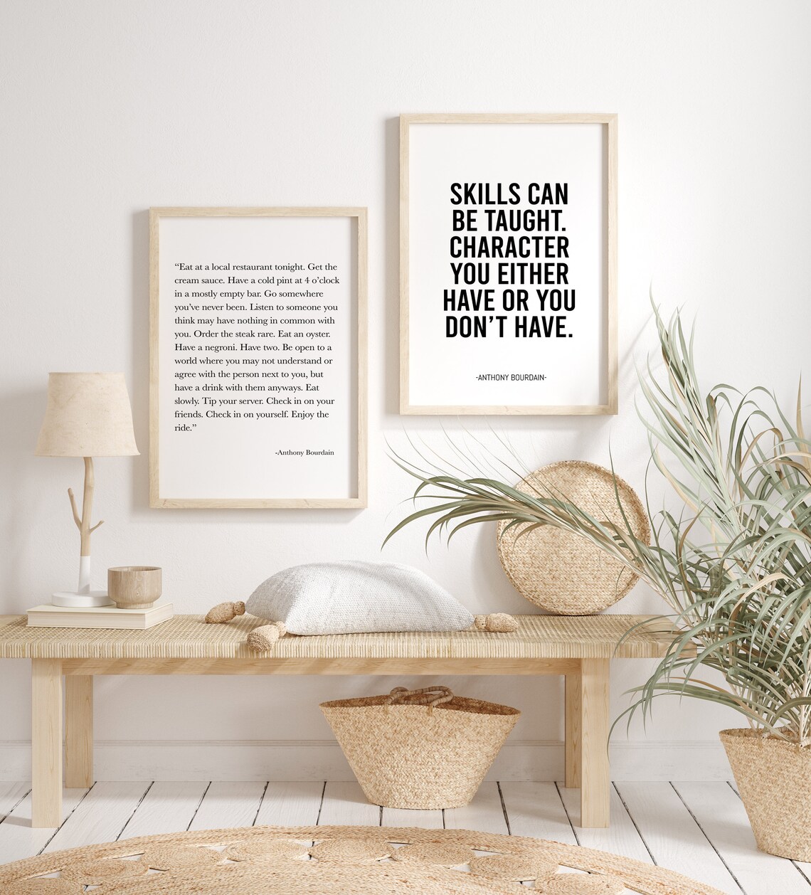 Anthony Bourdain Travel Quote Poster, Kitchen Wall Art - Image 2