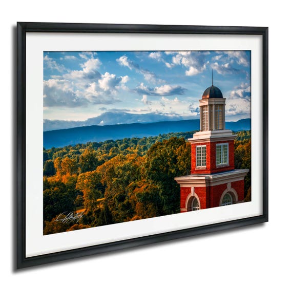 Maryville Historic City Poster Autumn Sunrise Over Smoky Mountains