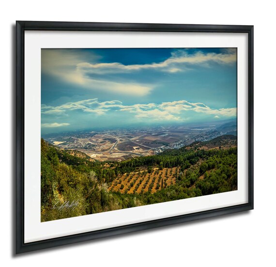 Mount Carmel Hillside Valley Landscape Photography Art Print