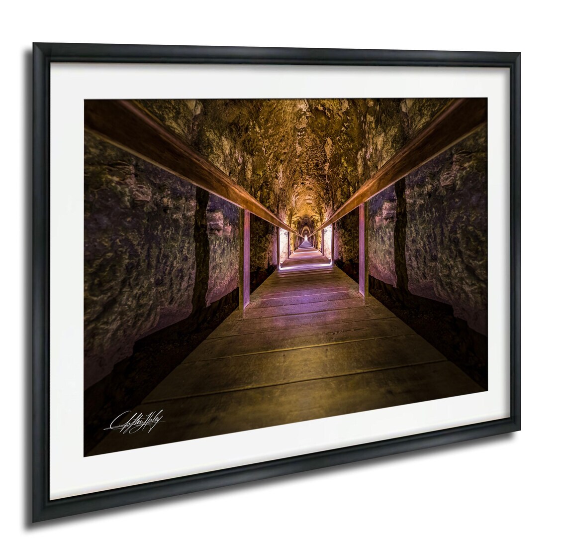 Megiddo Tunnel Historic Stone Passageway Photography Art Print