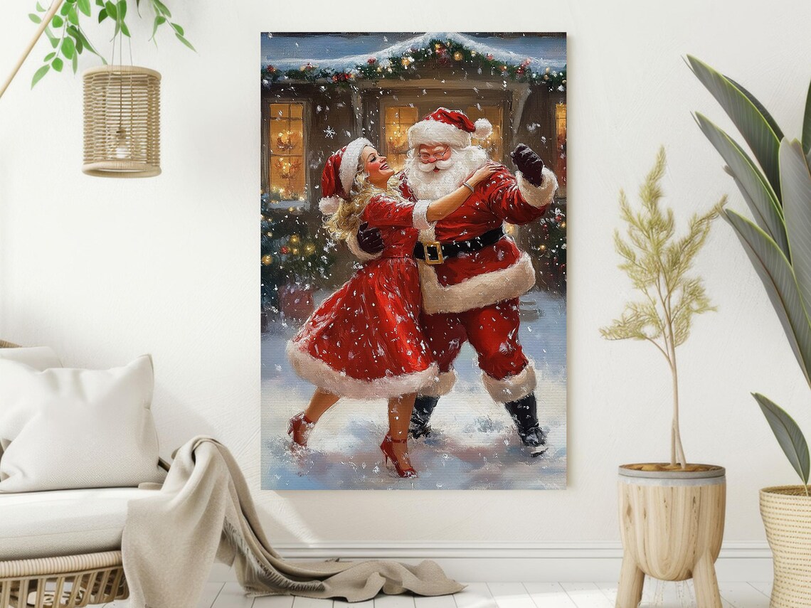Santa Claus Christmas Poster, Cozy Holiday Decor - Image 2