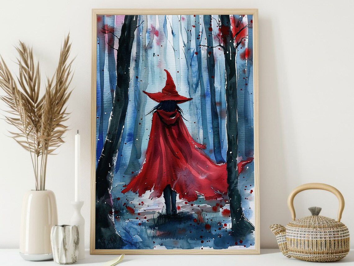 Forest Witch Halloween Art Print, Earth Witch - Image 4