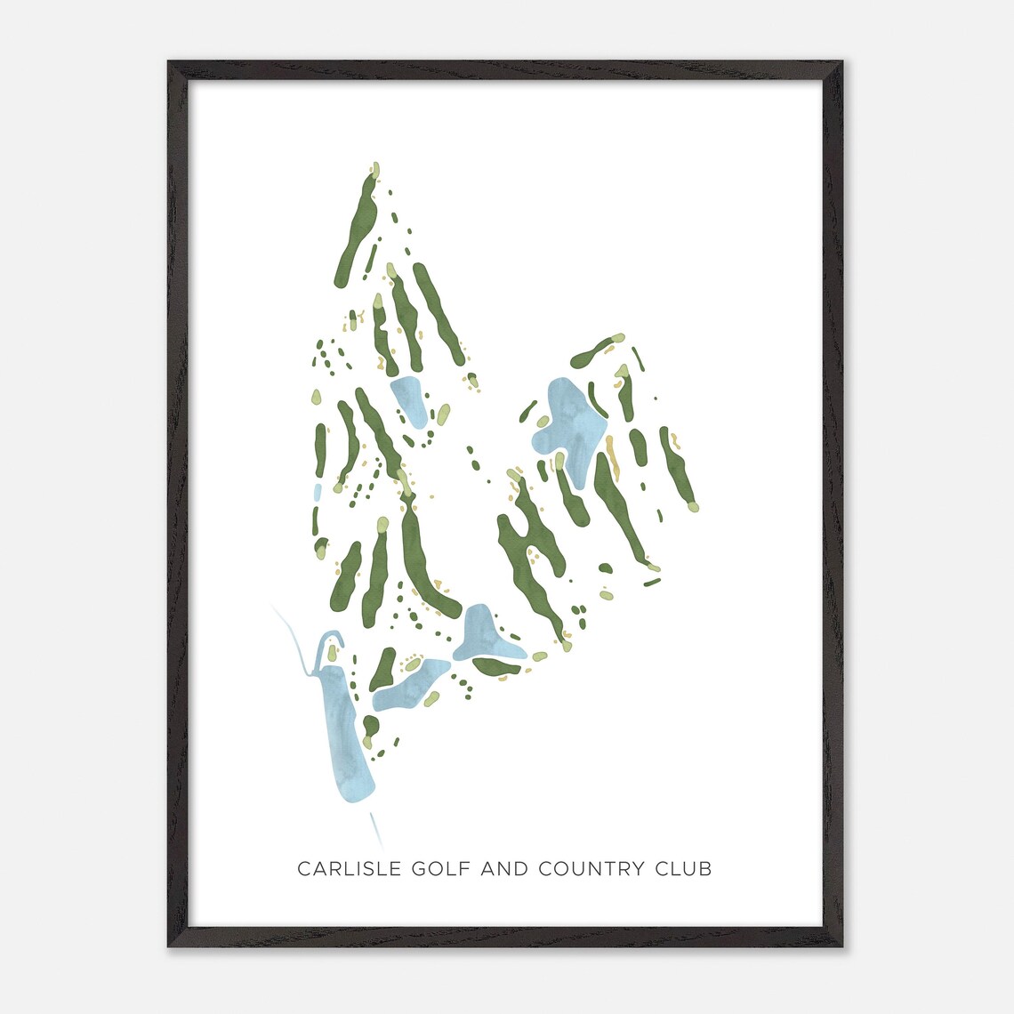 Carlisle Golf and Country Club Canada Minimalist Watercolor Poster - Image 2