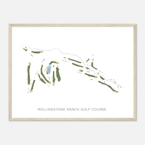 Rollingstone Ranch Golf Course Colorado Modern Watercolor Map Golfer Gift Golf Wall Art Golf Poster Print Course Layout