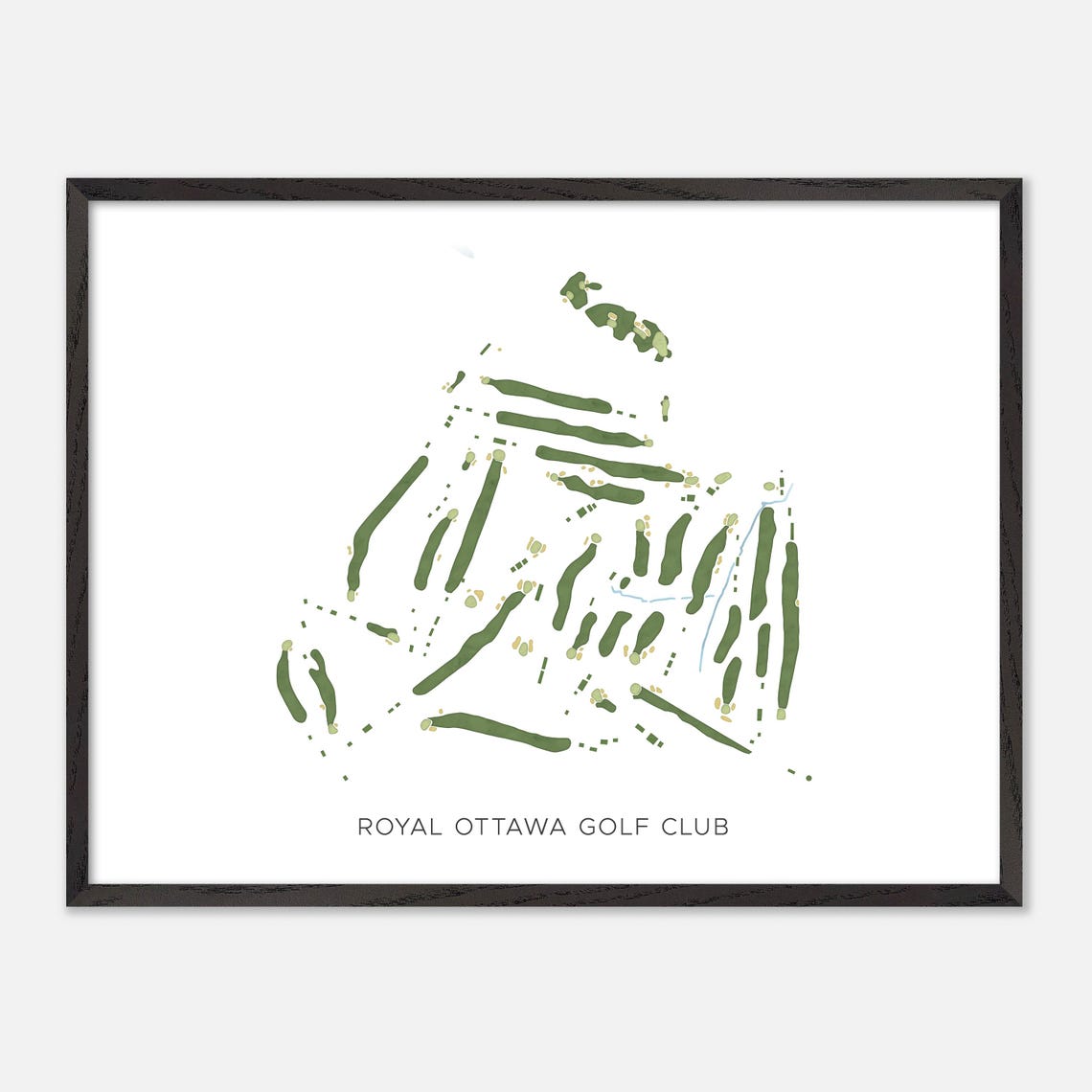 Royal Ottawa Golf Club Gatineau Canada Modern Map Art Poster - Image 4