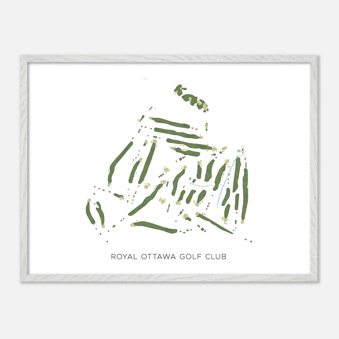 Royal Ottawa Golf Club Gatineau Canada Modern Map Art Poster - Image 3