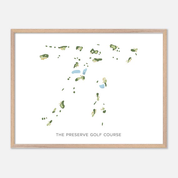 The Preserve Golf Course In Wyoming Rhode Island Modern Watercolor Map Golfer Gift Golf Wall Art Golf Poster Print Course Layout