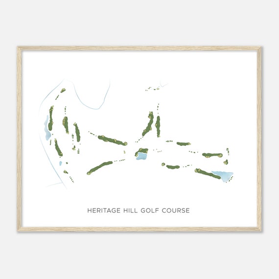 Heritage Hill Golf Course Kentucky Modern Watercolor Map Golfer Gift Golf Wall Art Golf Poster Print Course Layout