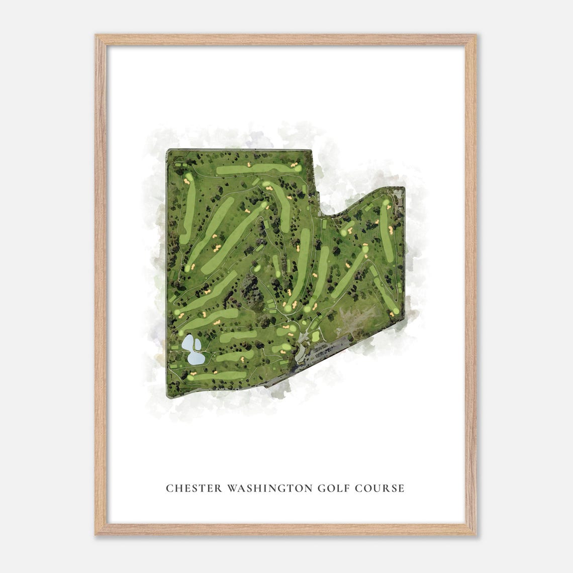 Chester Washington Golf Course Los Angeles Classic Map Poster - Image 6