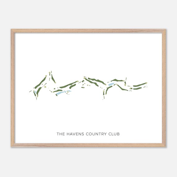 The Havens Country Club Vista California Modern Watercolor Poster