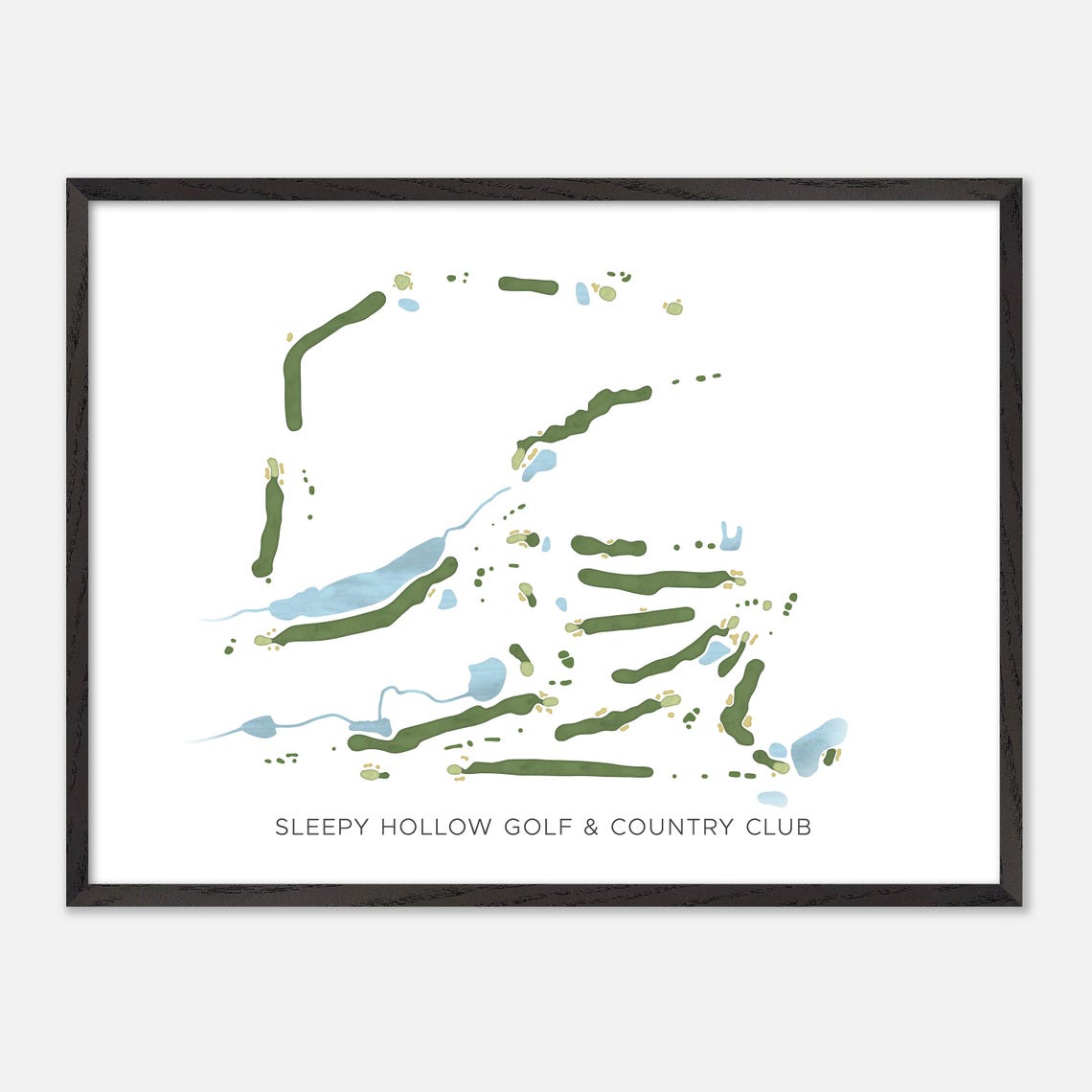 Sleepy Hollow Golf and Country Club Canada Modern Map Poster - Image 4