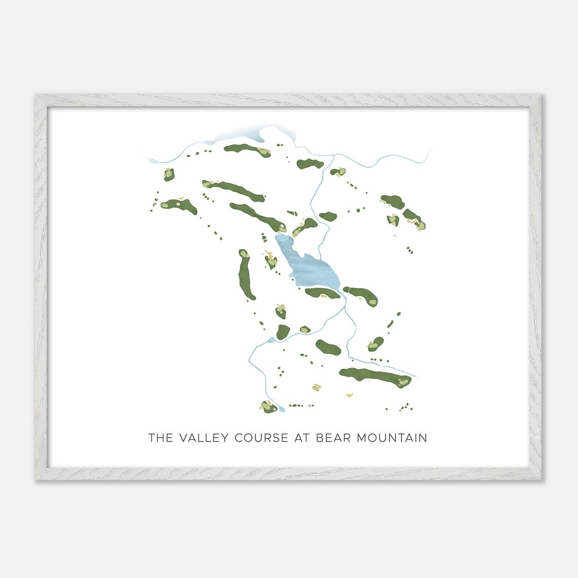 The Valley Course at Bear Mountain Canada Modern Map Art Poster - Image 3