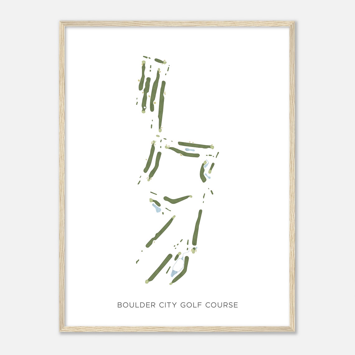 Boulder City Golf Course Minimalist Line Map Golfer Gift Print - Image 2