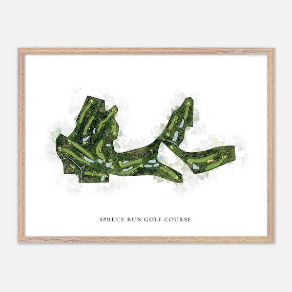 Spruce Run Golf Course Acme Michigan Classic Watercolor Poster