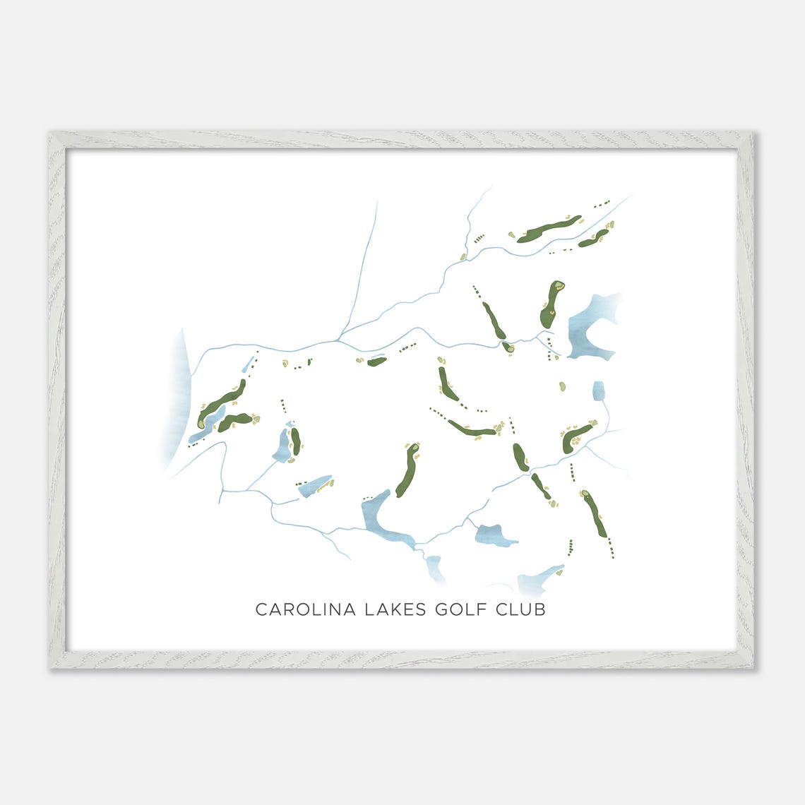 Carolina Lakes Golf Club Minimalist Map Art Golfer Gift Poster - Image 4