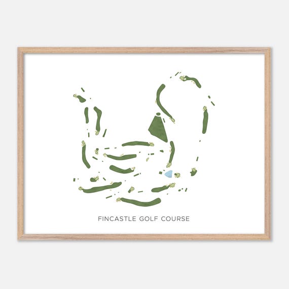 Fincastle Golf Course In Bluefield Virginia Modern Watercolor Map Golfer Gift Golf Wall Art Golf Poster Print Course Layout