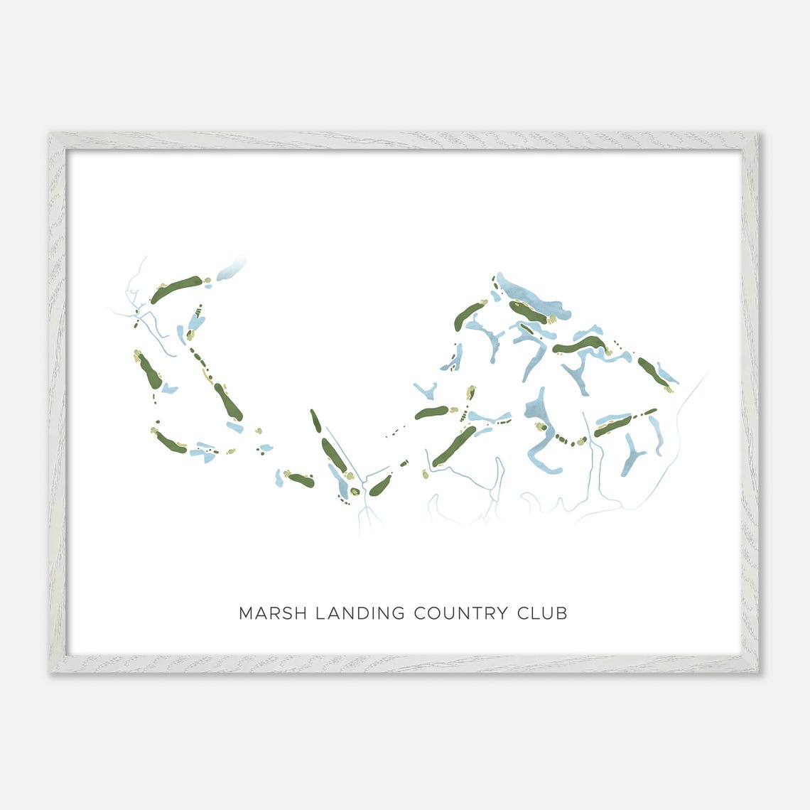 Marsh Landing Country Club Minimalist Map Art Golfer Gift Poster - Image 4