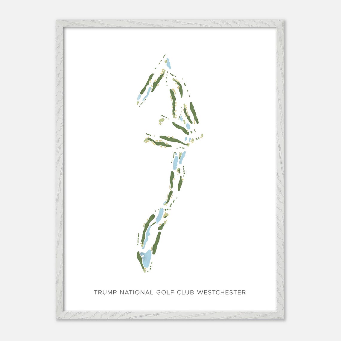 Trump National Golf Club Westchester NY Modern Minimalist Golf Poster - Image 2