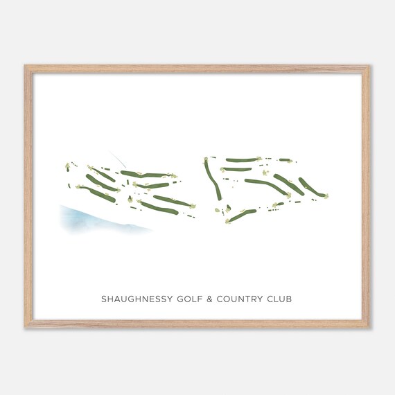 Shaughnessy Golf and Country Club British Columbia Minimalist Poster