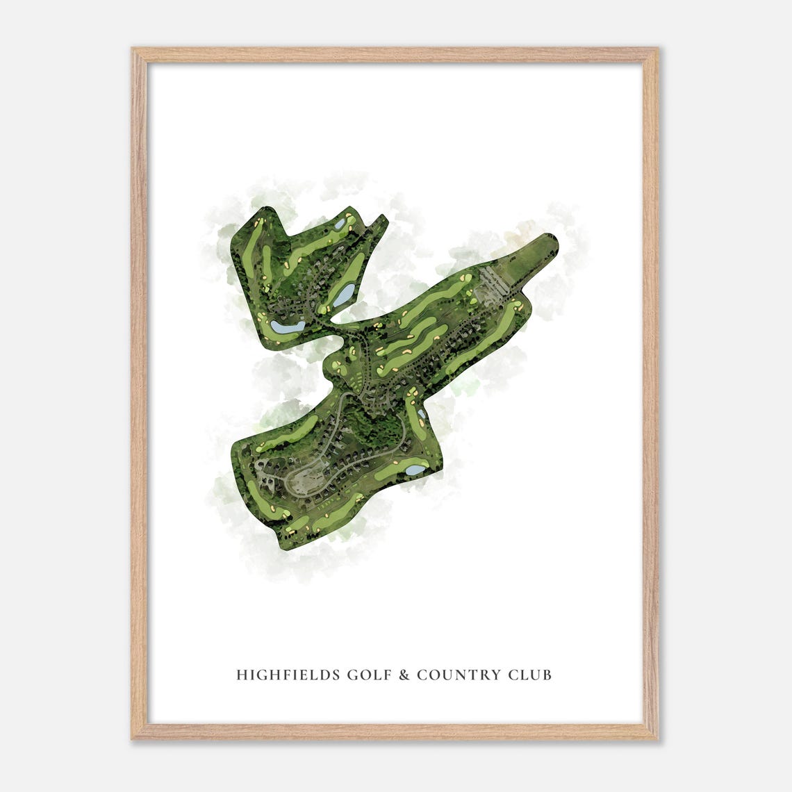 Highfields Golf & Country Club Massachusetts Classic Map Poster - Image 6