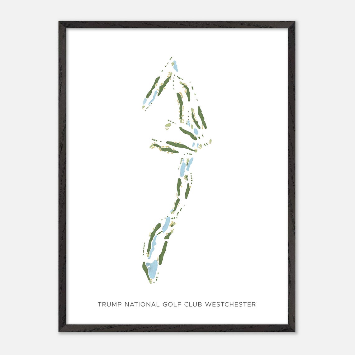 Trump National Golf Club Westchester NY Modern Minimalist Golf Poster - Image 3