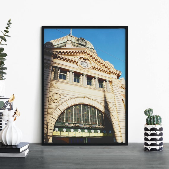 Flinders Street Station Melbourne Australia Print Wall Art A4 A3 A2 A1