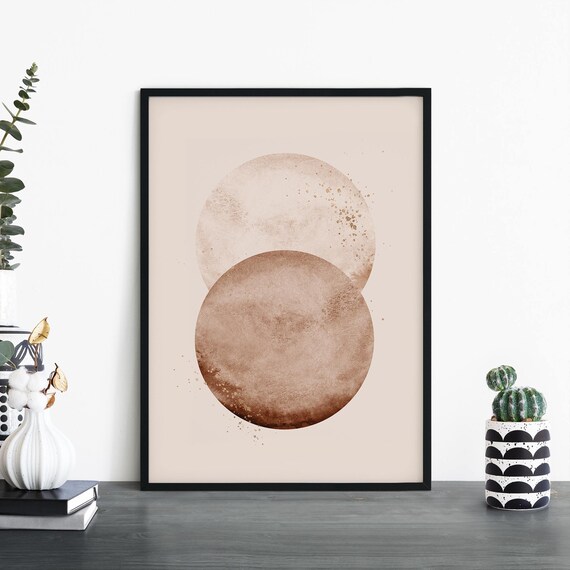 Neutral Abstract Print Wall Art 4x6 5x7 A4 A3 A2 A1