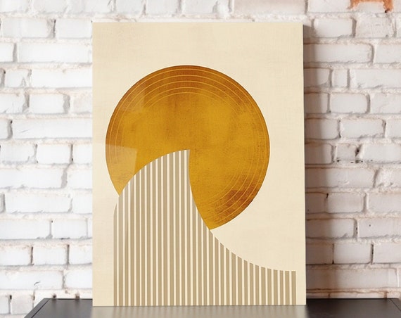 Morning Sunrise Metal Poster Abstract Wall Art Art Print Home Decor Childrens Room Wall Art 8x10 12x16 16x20