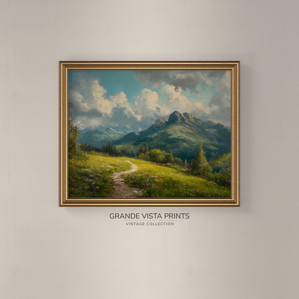 Mountain Path Landscape Poster - Image 3