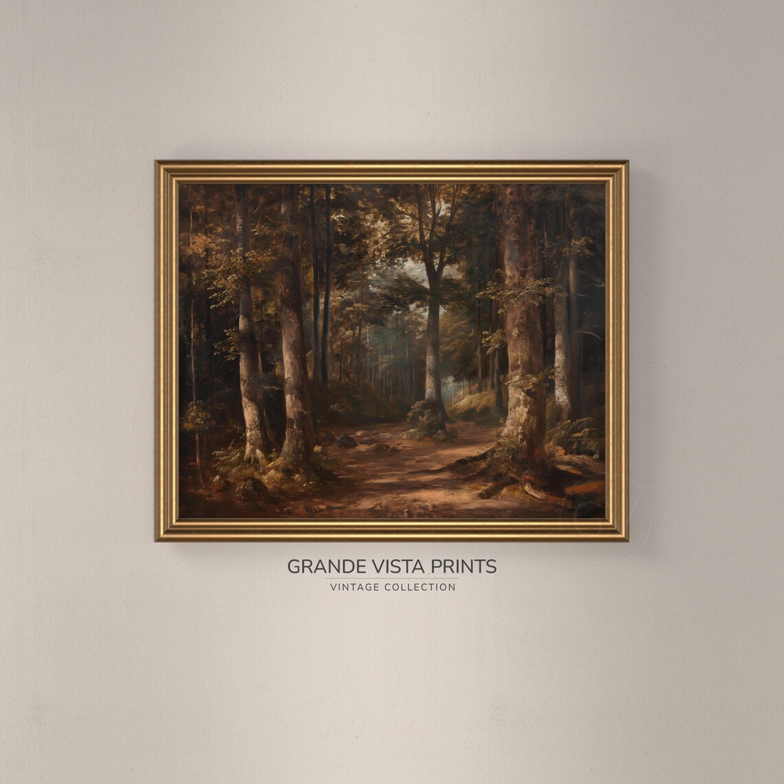 Fall Forest Landscape Painting Forest Wall Art Fall Forest Artwork Landscape Print Fall Trees Art Print Gv4366 - Image 3