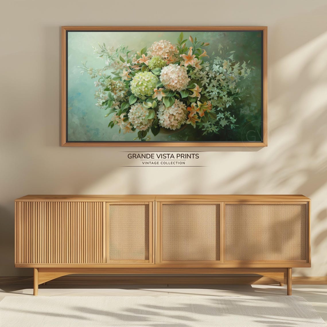 Green Flower Painting Frame Tv Art Green Flower Still Life Green Floral Wallpaper Green Floral Artwork Floral Tv Artwork Gv4273 - Image 4