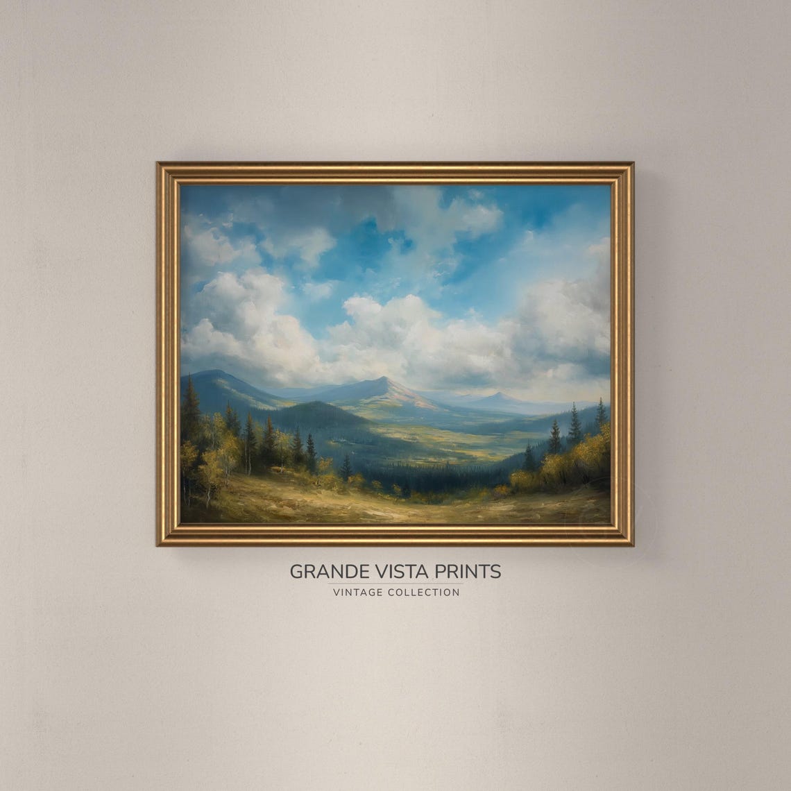 Valley Landscape Wall Art Mountain Valley Landscape Artwork Mountain Landscape Art Mountain Art Gv4357 - Image 3