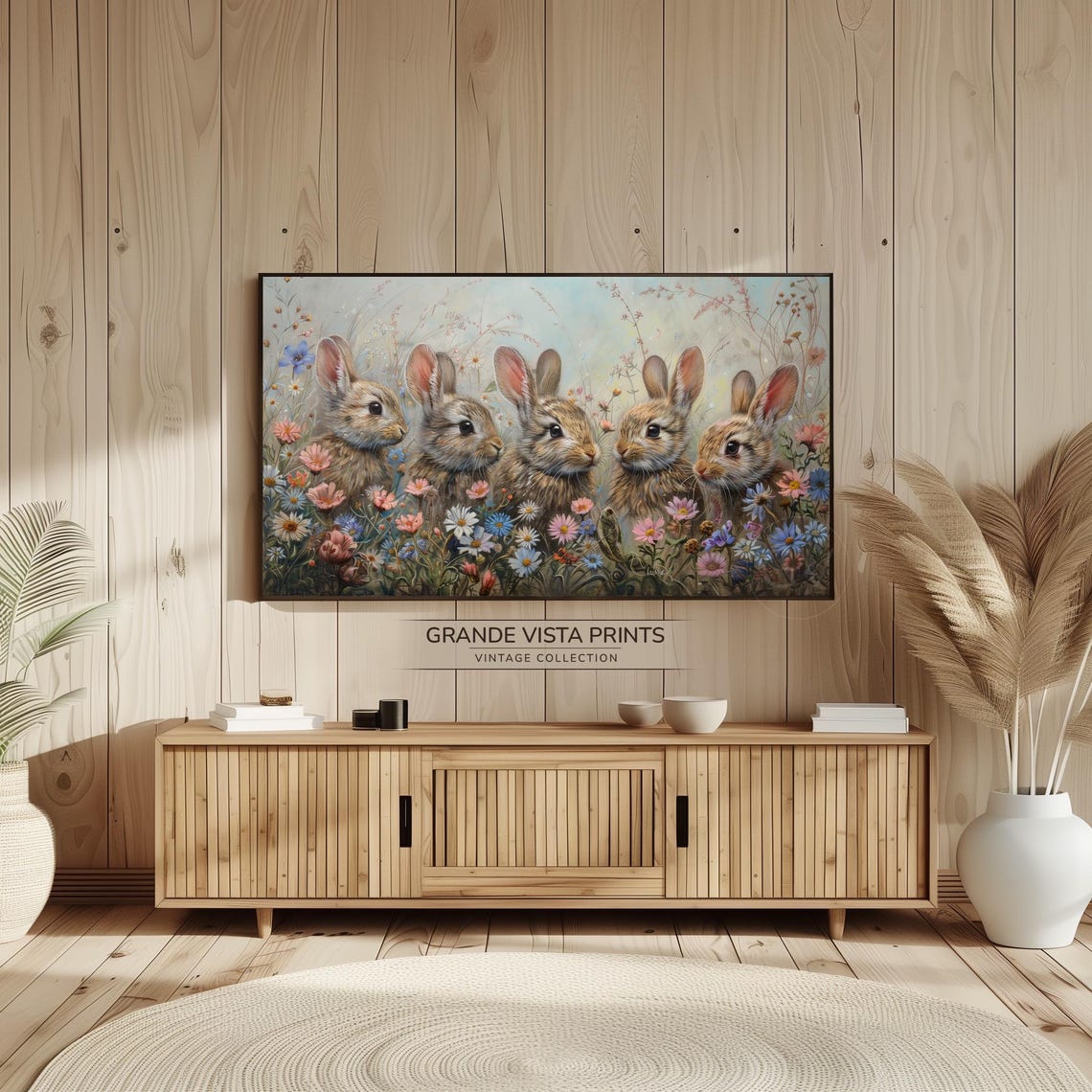 Five Little Rabbits Easter Home Decor - Image 2