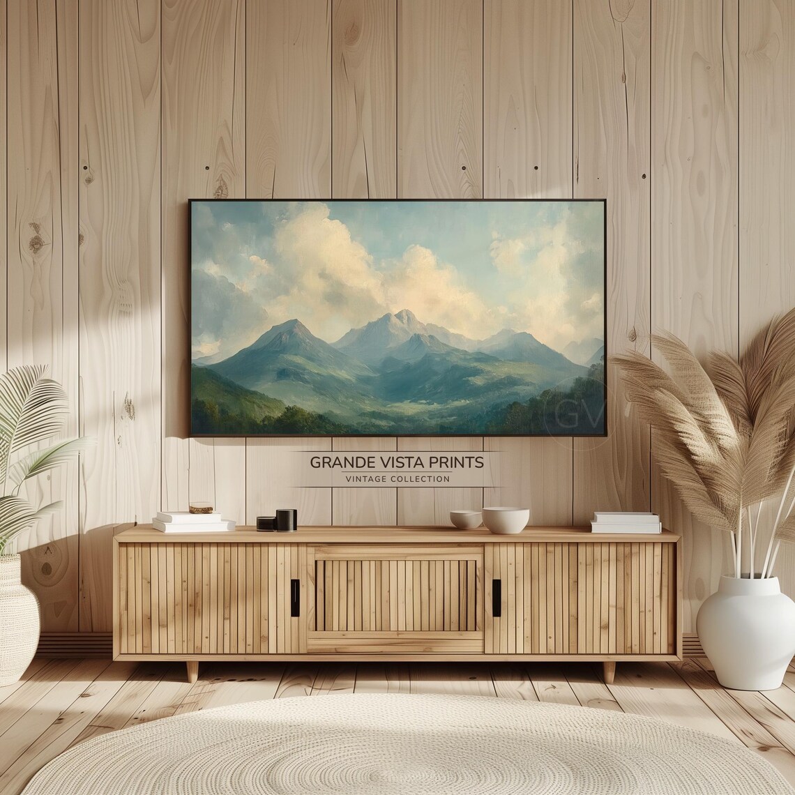 Mountain Landscape Frame Tv Art Mountain Forest Wallpaper Gv4637 - Image 2