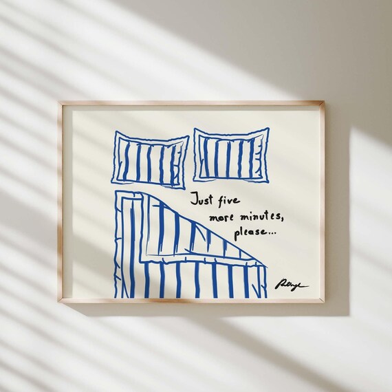 Stay In Bed Funny Bedroom Art Print
