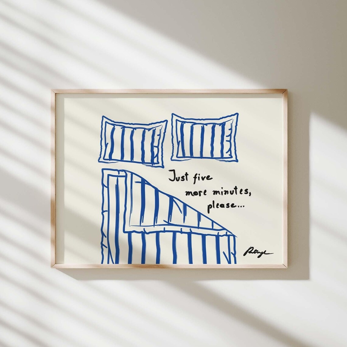 Stay In Bed Funny Bedroom Art Print