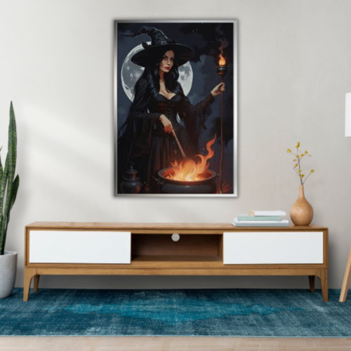 Spells Casting Witch Art Print, Magical Gift - Image 3