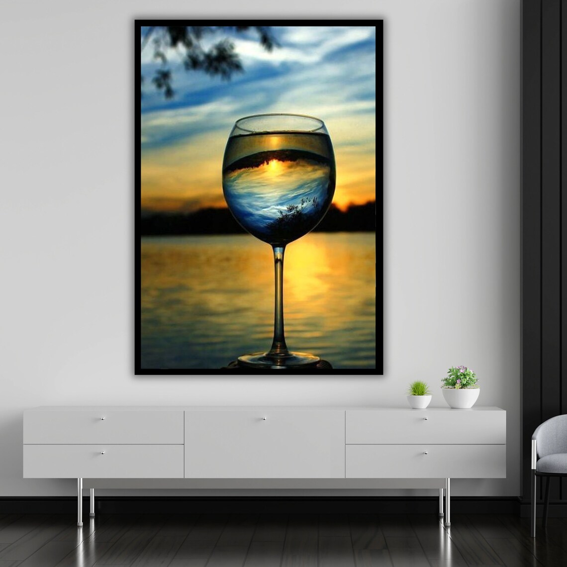 Sunshine Landscape Art Print, Sunset Nature Decor - Image 5