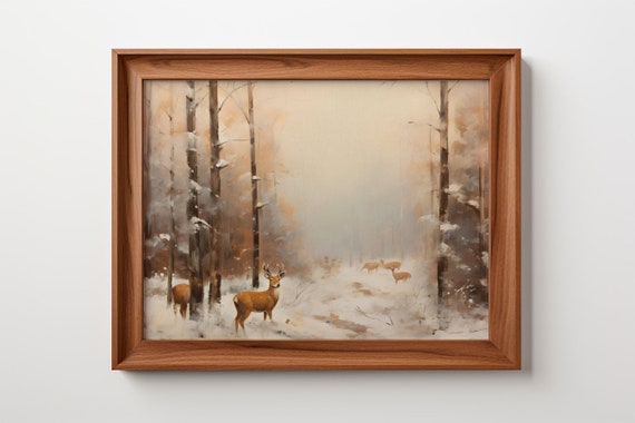 Forest Sentinel, Antique Forest Print