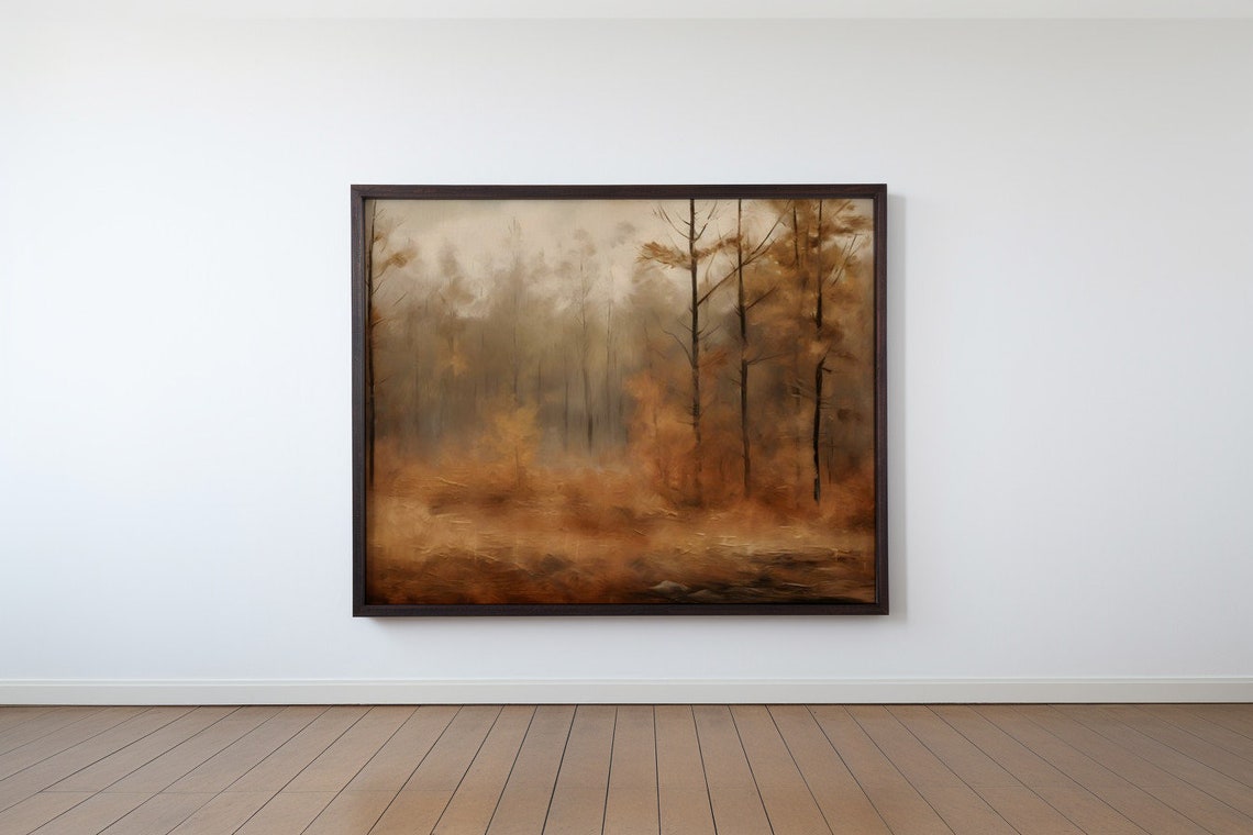 Fogbound Forest Antique Print - Image 2